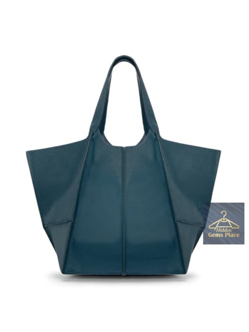 Large faux leather hobo tote bag for women eco-friendly handbag slouchy